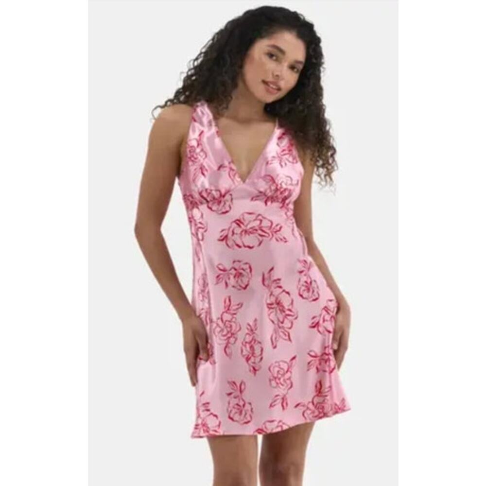 2/$30 NO BOUNDARIES Mini Dress Size XS Pink Mini Y2K Gen Z Floral